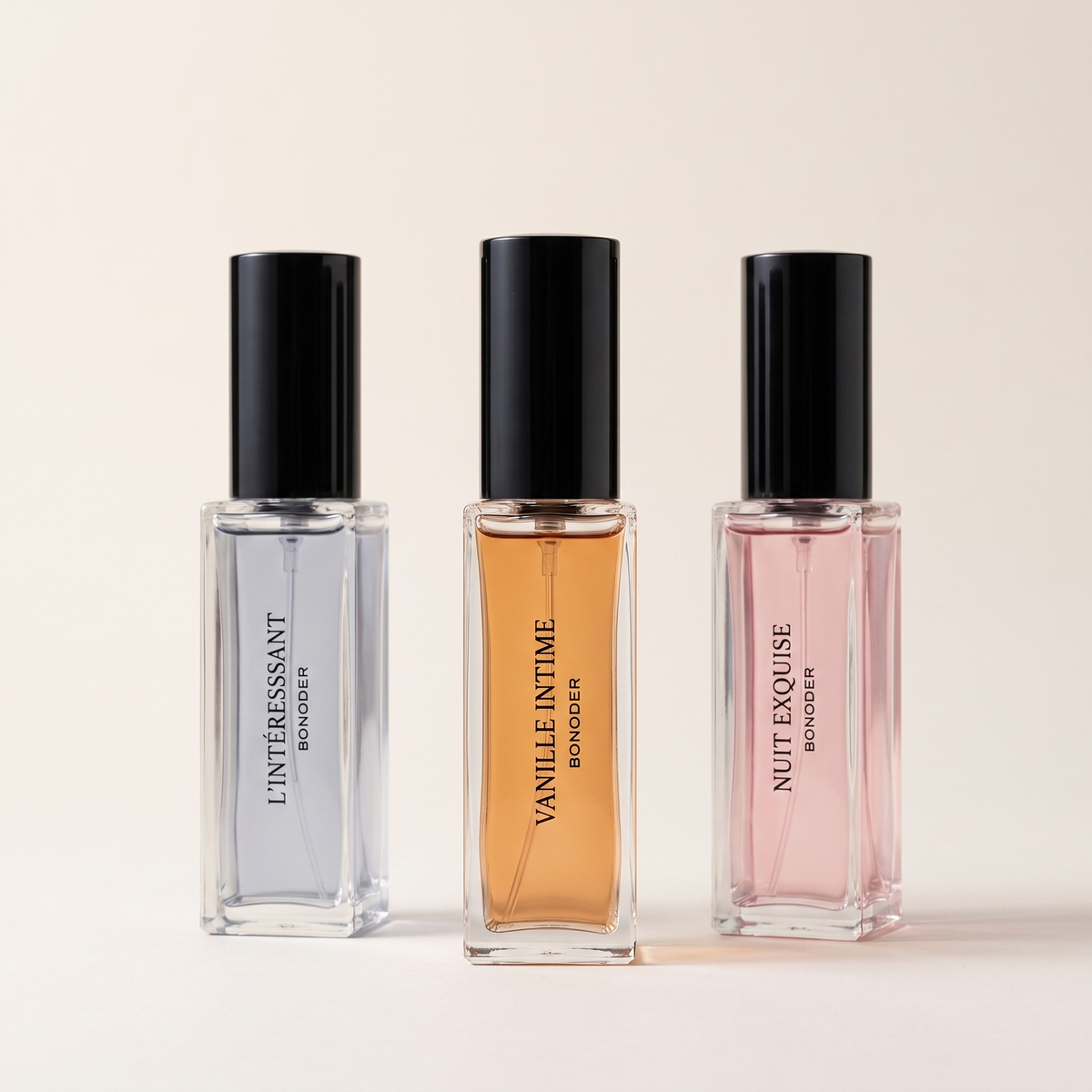 Trio Nomade, GOURMAND — flacon photographié en situation