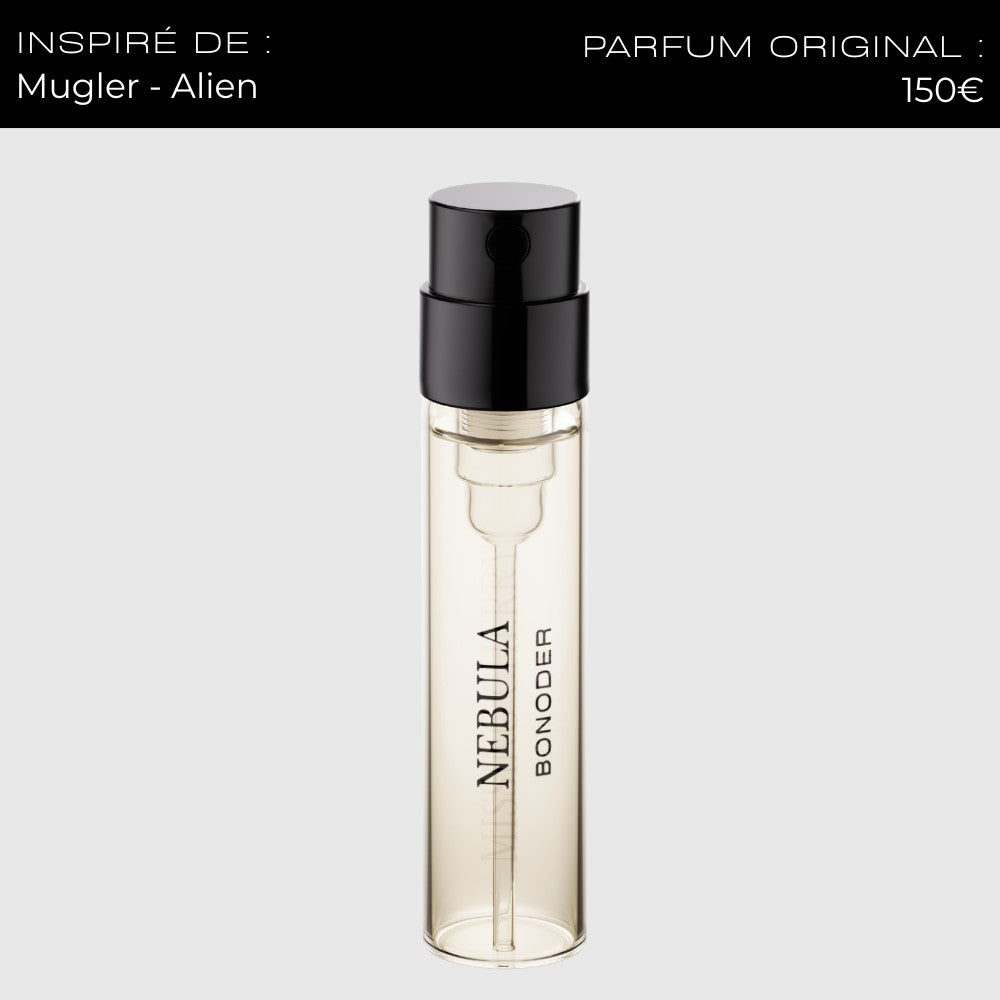 Nebula, Échantillon 2ml — flacon Bonoder sur fond clair