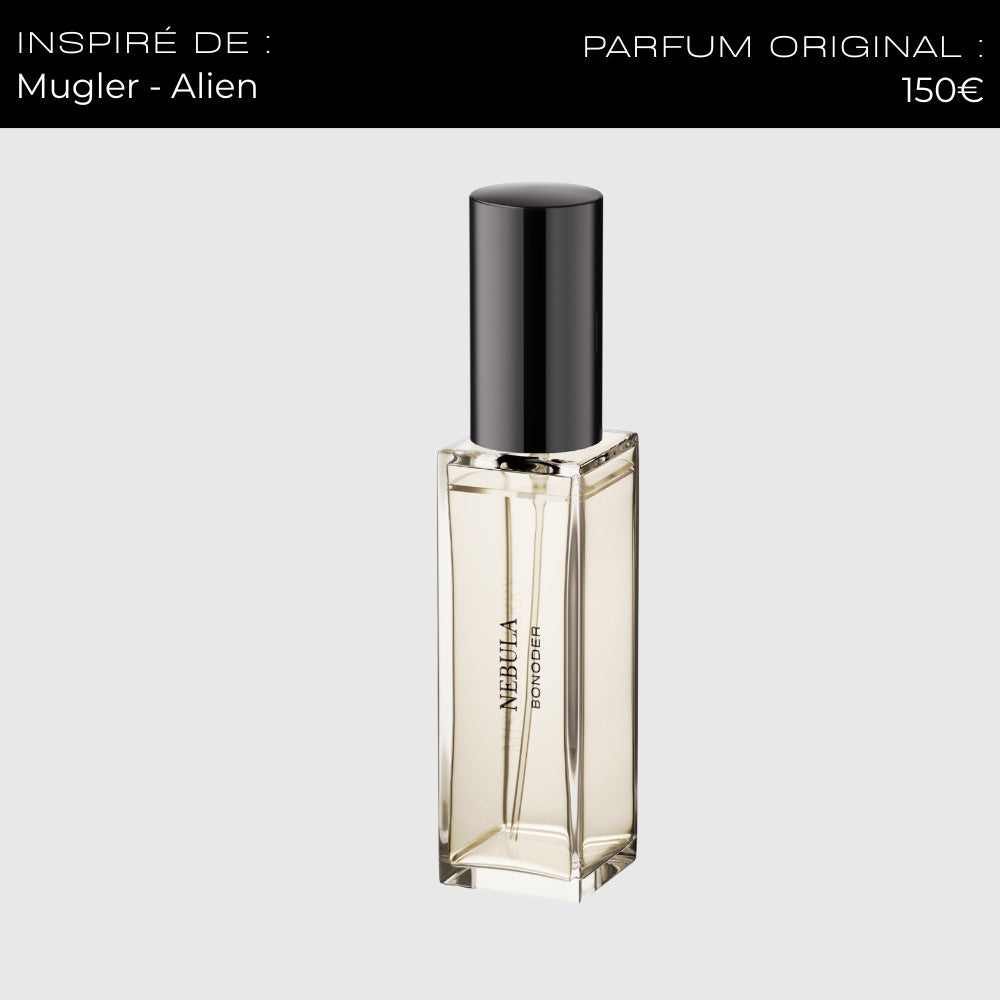 Nebula, Format Voyage 10ml — flacon Bonoder sur fond clair