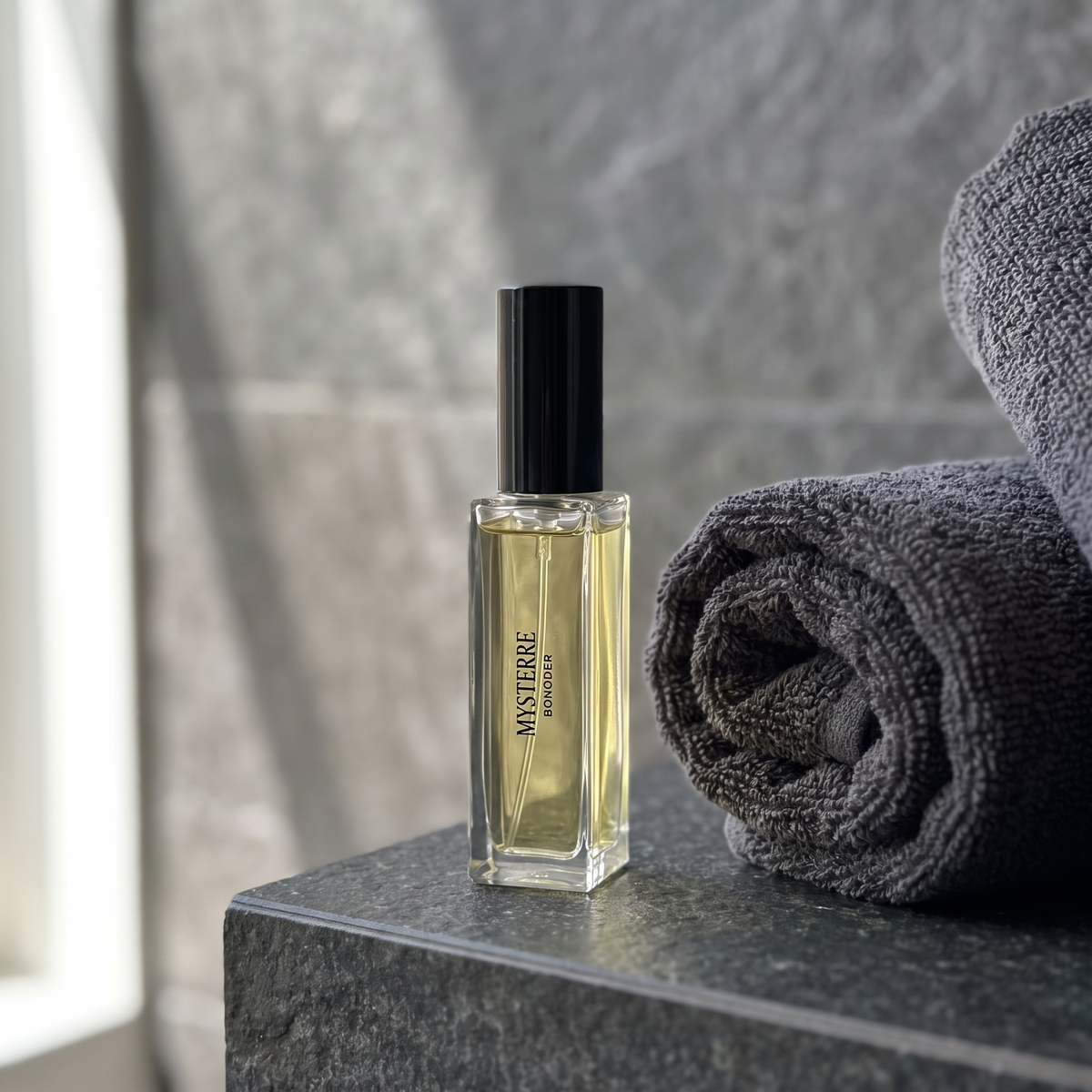 Mys'Terre, Format Voyage 10ml — flacon photographié en situation