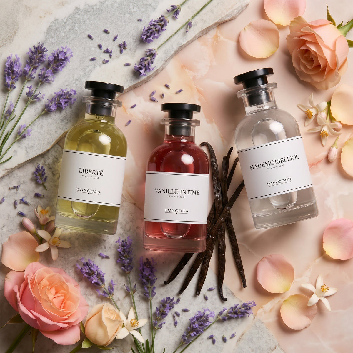 Trio Anse Dorée — Mademoiselle B, Liberté et Vanille Intime