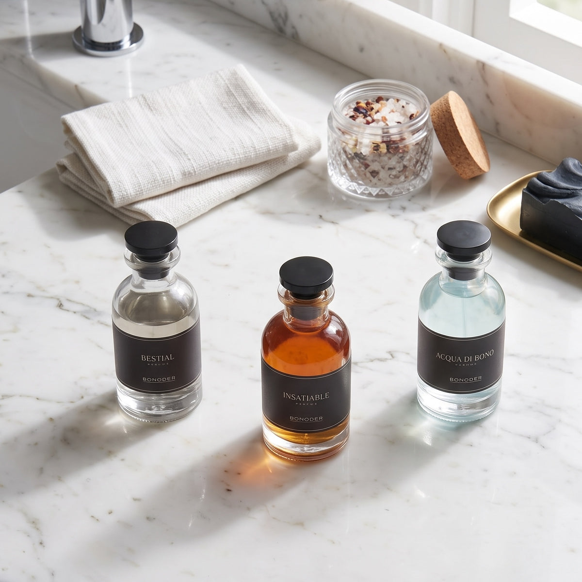 Trio Cap Horn — coffret BONODER mis en scène