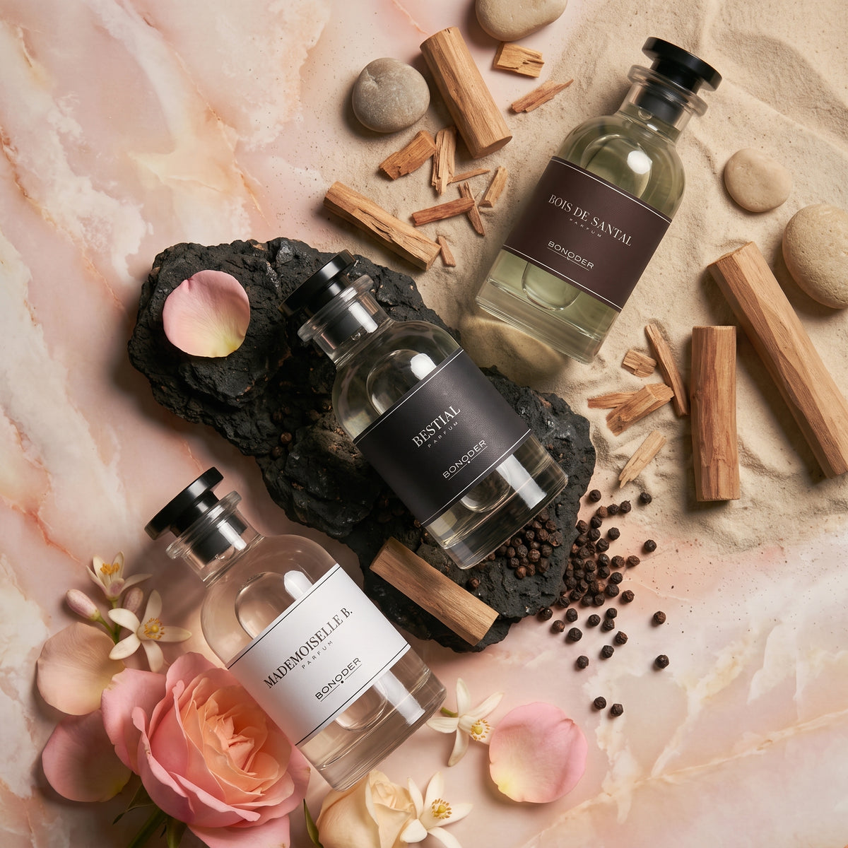 Trio Grand Large — Bestial, Mademoiselle B et Bois de Santal